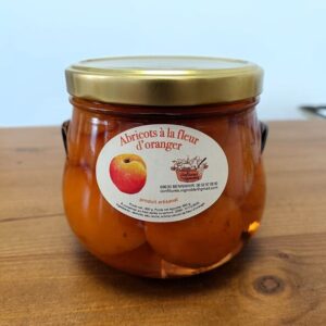 BOCAL ABRICOTS A LA FLEUR D'ORANGER - 500g