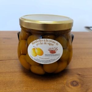 BOCAL MIRABELLES A LA CREME DE PECHE DE VIGNE – 500g