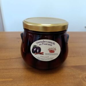 BOCAL QUETSCHES CANNELLE AU PINOT NOIR – 500g