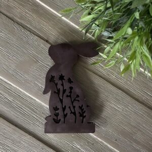 Lapin fleuri - chocolat noir